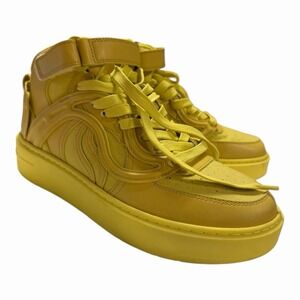 Stella McCartney 37 S Wave Hi Top Sneakers‎ Mustard Yellow
